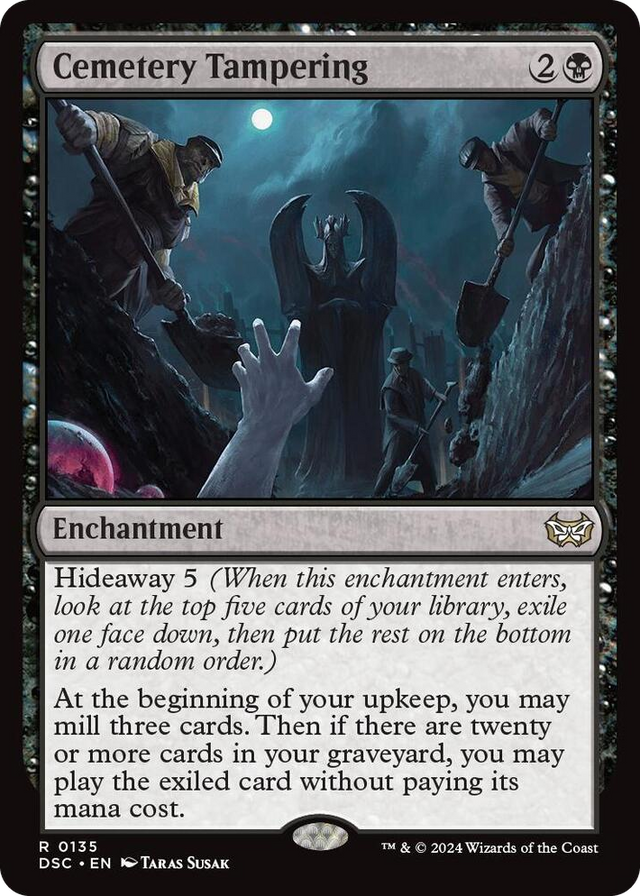 0135 Cemetery Tampering R Commander: Duskmourn: House of Horror