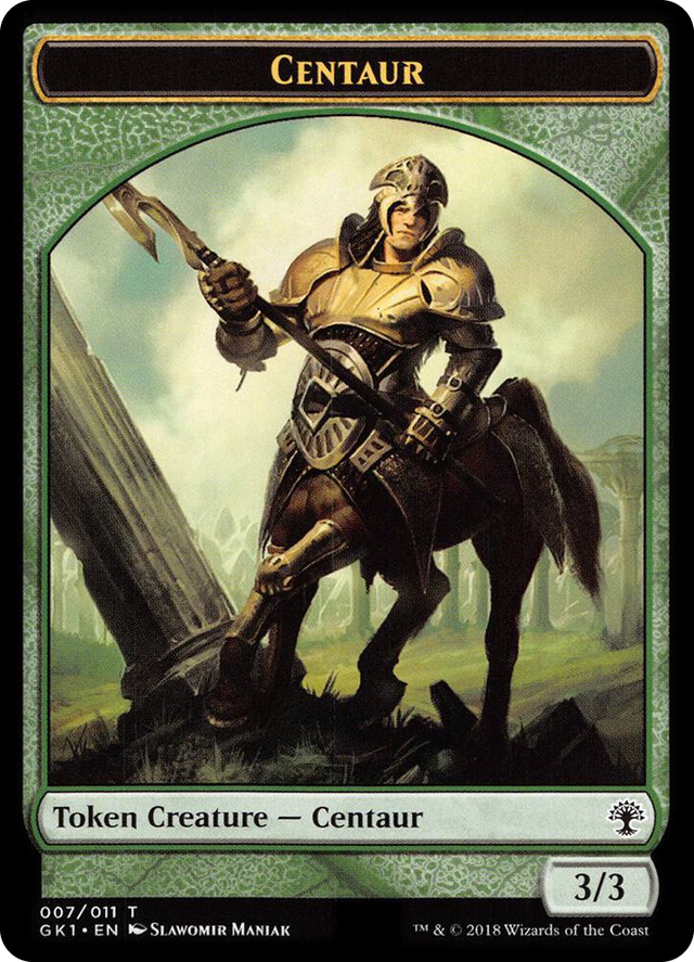 0007 Centaur (007) // Elemental (010) Double-Sided Token T Guilds of Ravnica: Guild Kits