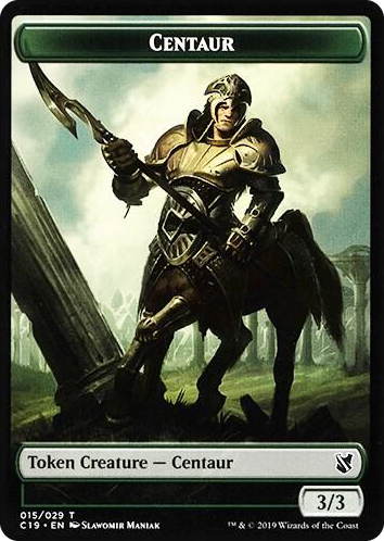 0015 Centaur // Egg Double-Sided Token T Commander 2019