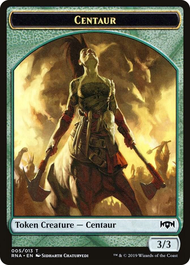 0005 Centaur Token T Ravnica Allegiance