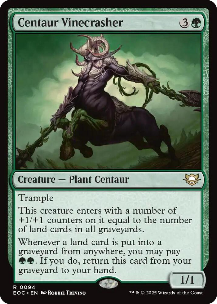 Centaur Vinecrasher #94 R - Commander: Edge of Eternities Pokemon card
