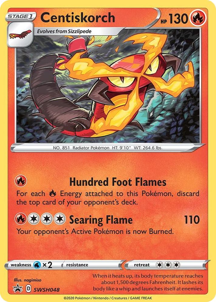 0048 Centiskorch - SWSH048 Promo Sword & Shield Promo Cards
