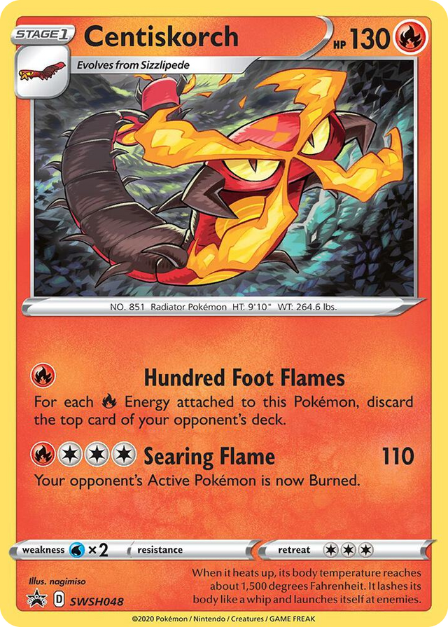 0048 Centiskorch - SWSH048 Promo Sword & Shield Promo Cards