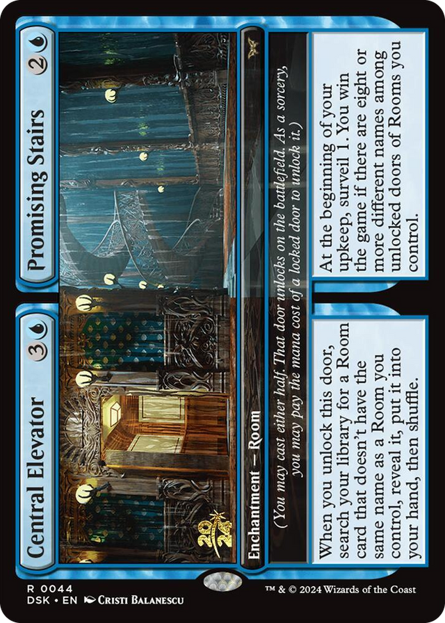 0044 Central Elevator // Promising Stairs R Prerelease Cards