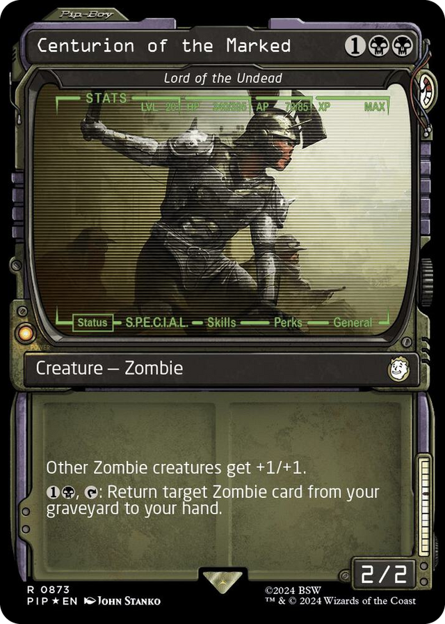 0873 Centurion of the Marked - Lord of the Undead (Showcase) (Surge Foil) R Universes Beyond: Fallout
