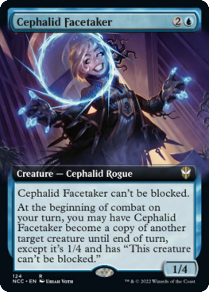 0124 Cephalid Facetaker (Extended Art) R Commander: Streets of New Capenna