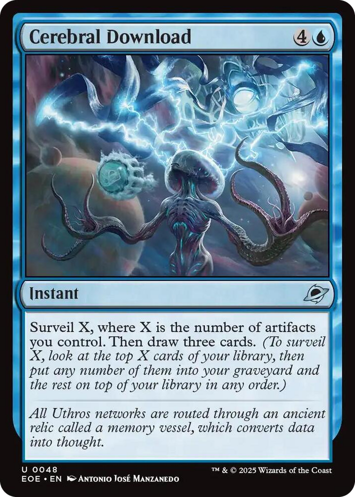 Cerebral Download #48 U - Edge of Eternities Pokemon card