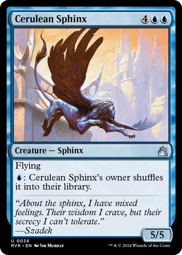 Cerulean Sphinx #36 U - Ravnica Remastered Pokemon card