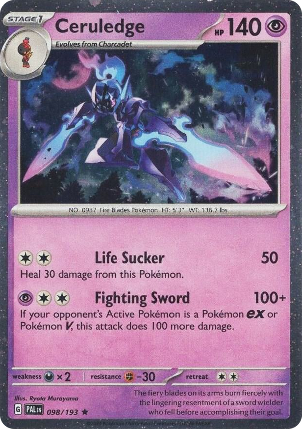 0098 Ceruledge - 098/193 (Cosmos Holo) Promo Miscellaneous Cards & Products