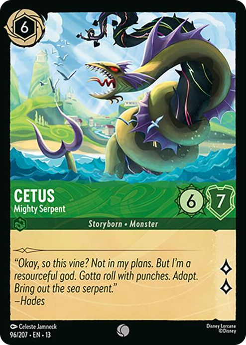 Cetus - Mighty Serpent #96 Common - Attack of the Vine! Pokemon card