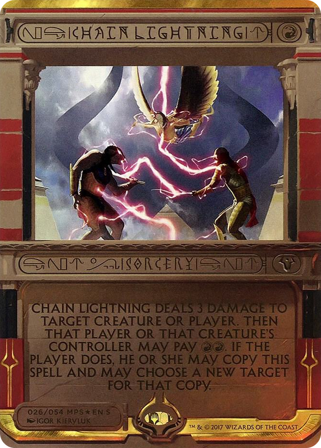 0026 Chain Lightning M Masterpiece Series: Amonkhet Invocations
