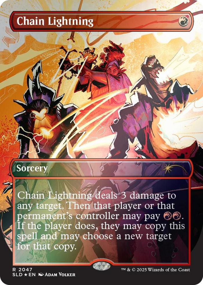 Chain Lightning (2047) (Rainbow Foil) #2047 R - Secret Lair Drop Series Pokemon card