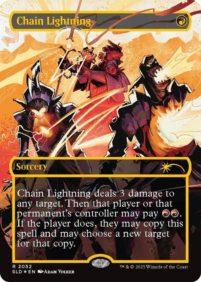 2052 Chain Lightning (2052) (Raised Foil) R Secret Lair Drop Series