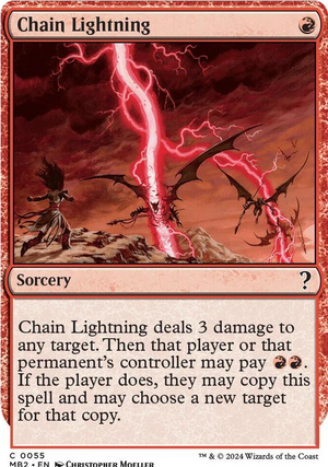 0055 Chain Lightning (White Border) U Mystery Booster 2