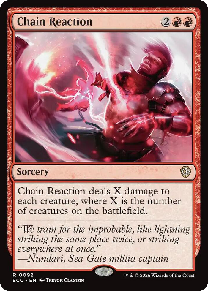 Chain Reaction #92 R - Commander: Lorwyn Eclipsed Pokemon card