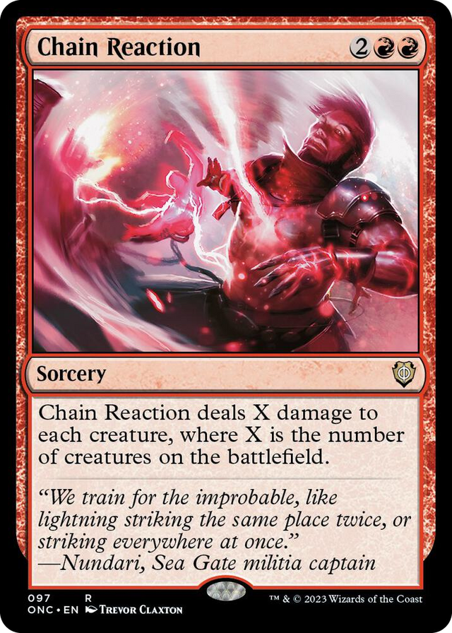 0097 Chain Reaction R Commander: Phyrexia: All Will Be One