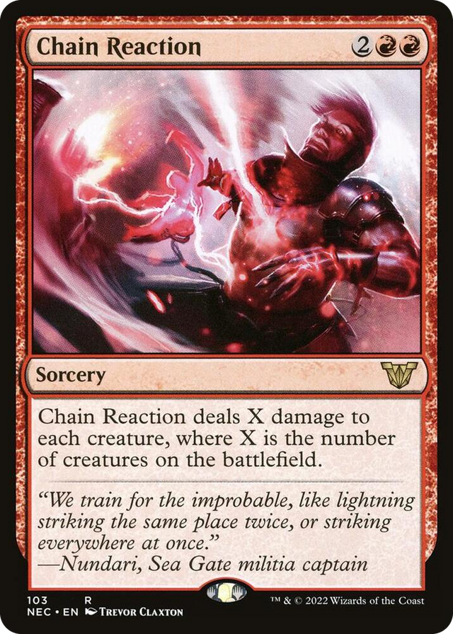 0103 Chain Reaction R Commander: Kamigawa: Neon Dynasty