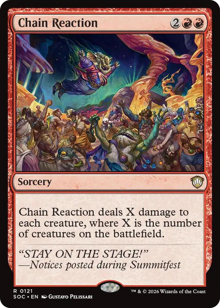 Chain Reaction #121 R - Commander: Secrets of Strixhaven Pokemon card