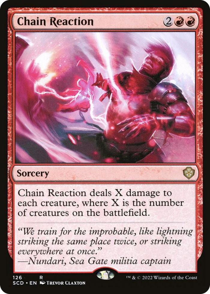 Chain Reaction #126 R - Starter Commander Decks Pokemon card