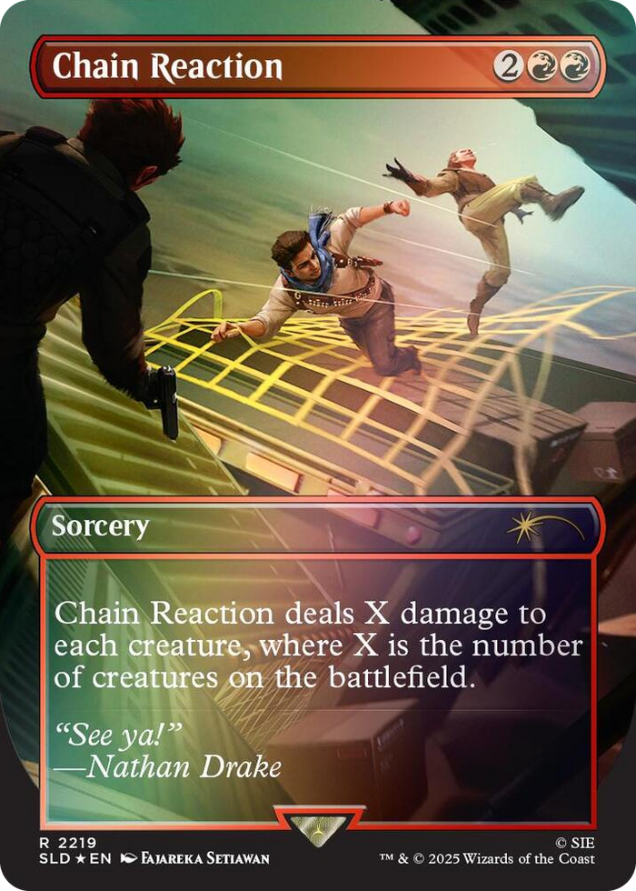 Chain Reaction (Rainbow Foil) #2219 R - Secret Lair Drop Series Pokemon card