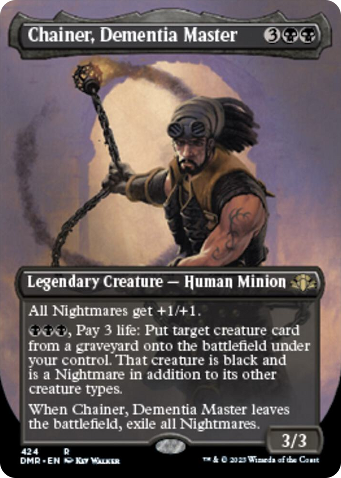 Chainer, Dementia Master (Borderless) #424 R - Dominaria Remastered Pokemon card