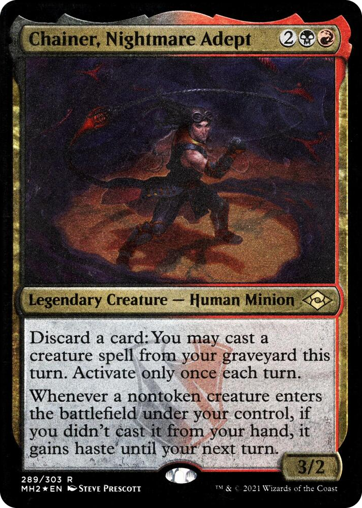 0289 Chainer, Nightmare Adept (Foil Etched) R Modern Horizons 2
