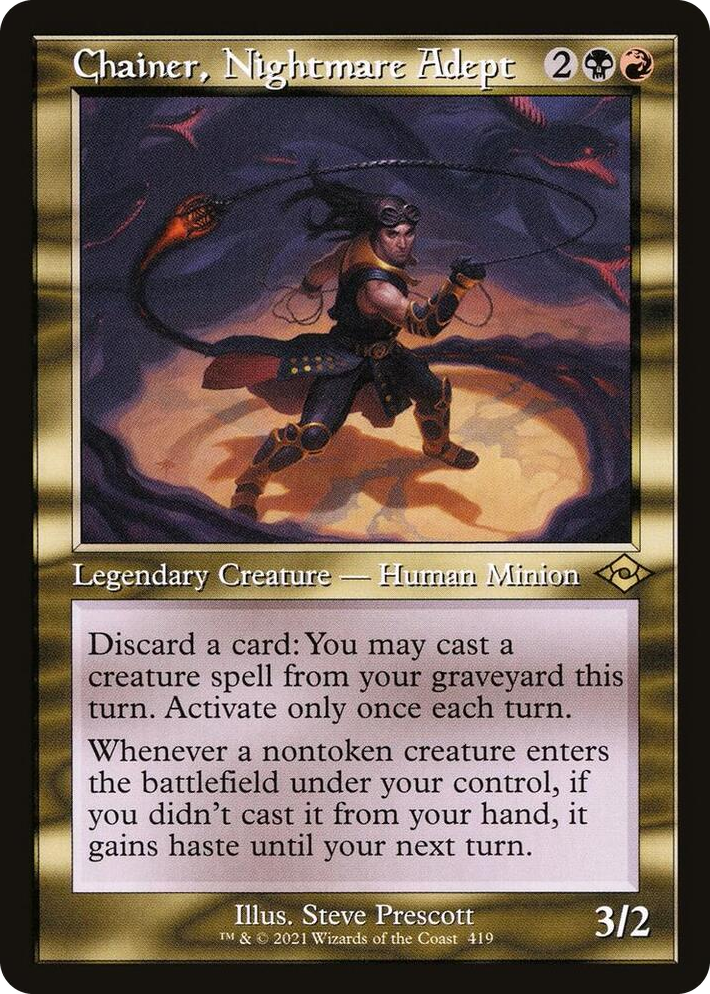 0419 Chainer, Nightmare Adept (Retro Frame) R Modern Horizons 2