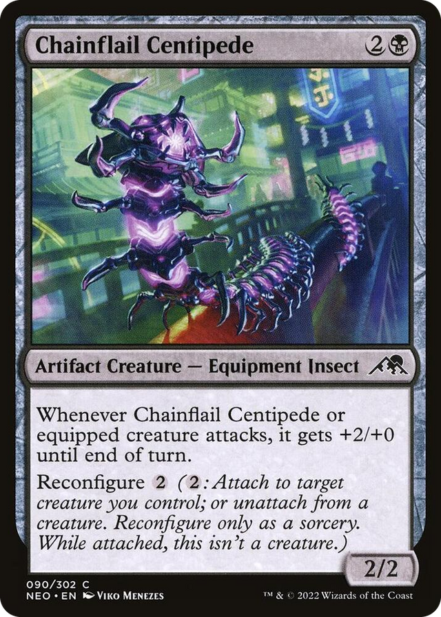0090 Chainflail Centipede C Kamigawa: Neon Dynasty