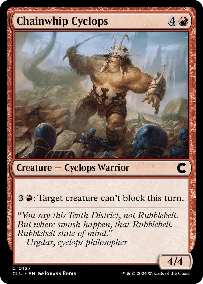 0127 Chainwhip Cyclops C Ravnica: Clue Edition