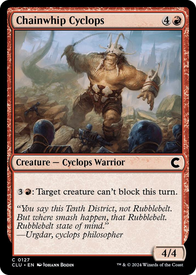 0127 Chainwhip Cyclops C Ravnica: Clue Edition