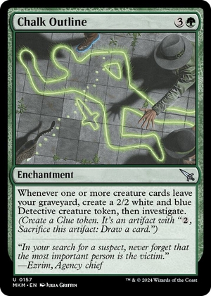 0157 Chalk Outline U Murders at Karlov Manor