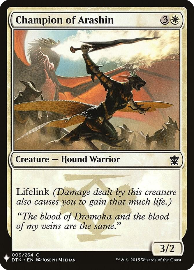 Champion of Arashin #9 C - The List Reprints Pokemon card