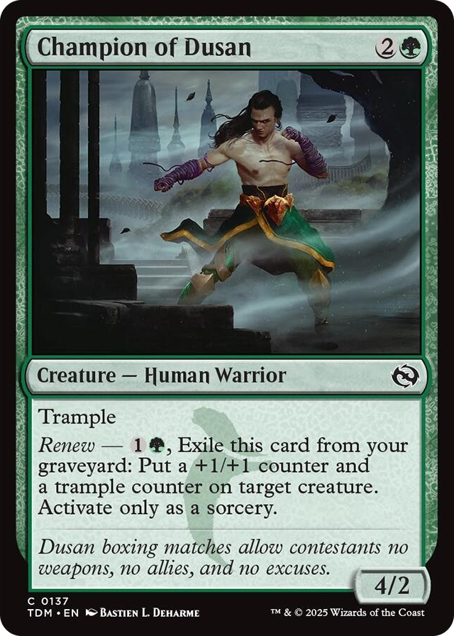 0137 Champion of Dusan C Dragonstorm