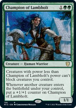 0136 Champion of Lambholt R Commander: Innistrad: Midnight Hunt