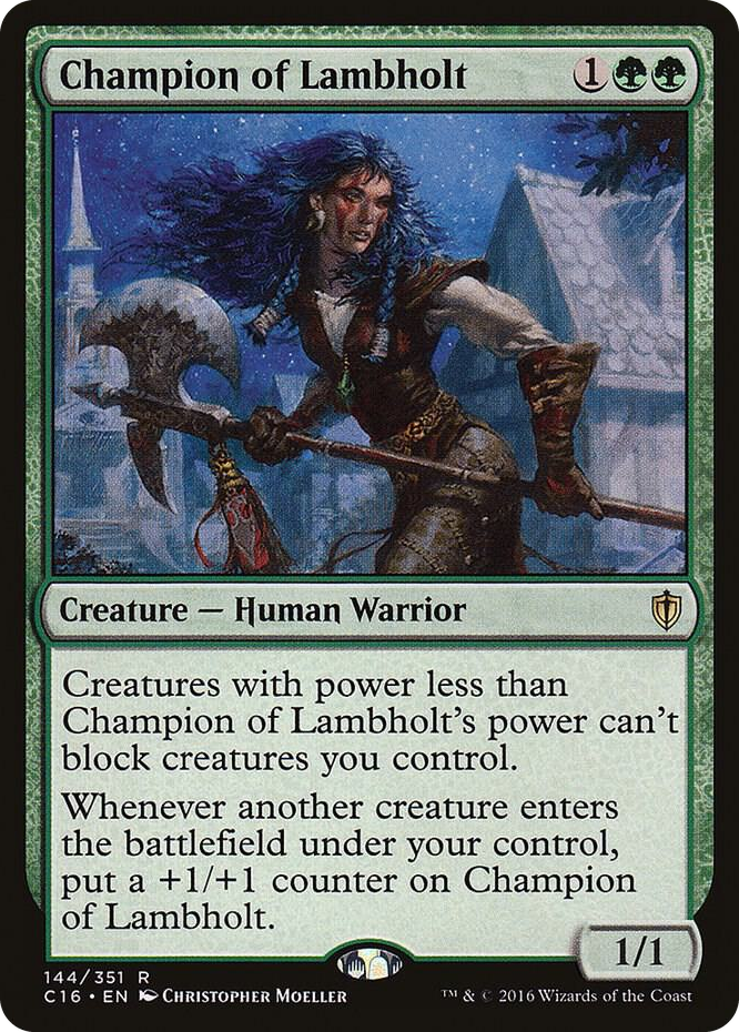 Champion of Lambholt #144 R - Commander 2016 Pokemon card