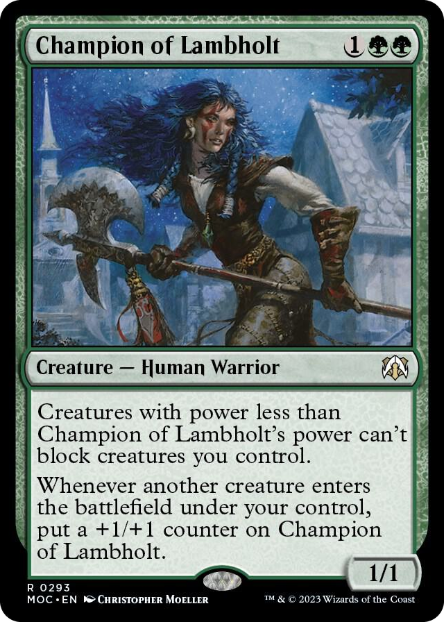 0293 Champion of Lambholt R Commander: March of the Machine