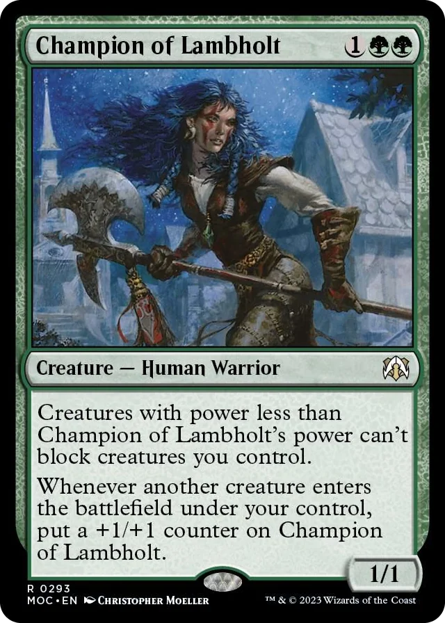0293 Champion of Lambholt R Commander: March of the Machine