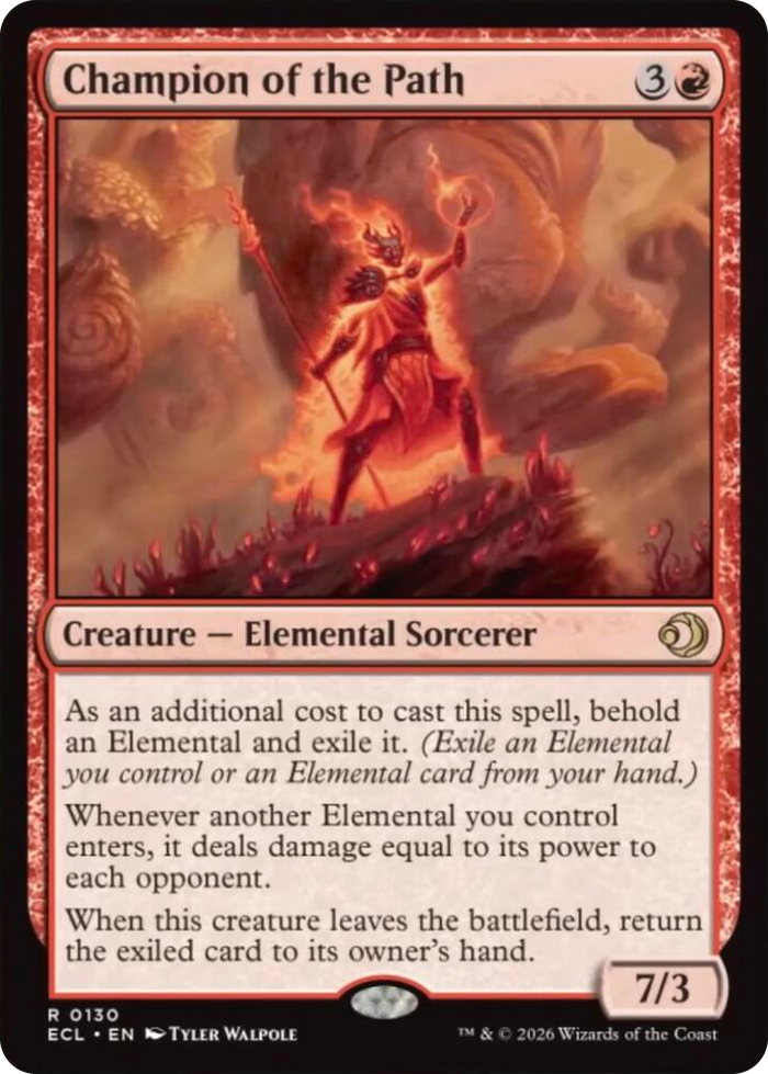 Champion of the Path #130 R - Lorwyn Eclipsed Pokemon card