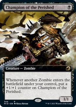 0344 Champion of the Perished (Extended Art) R Innistrad: Midnight Hunt
