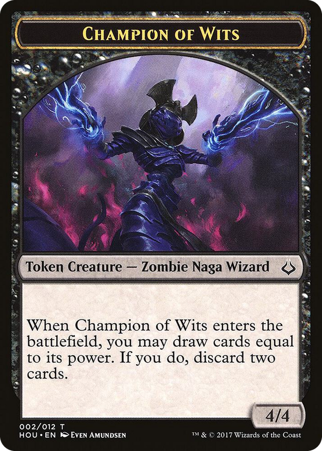 0002 Champion of Wits // Insect Double-Sided Token T Hour of Devastation