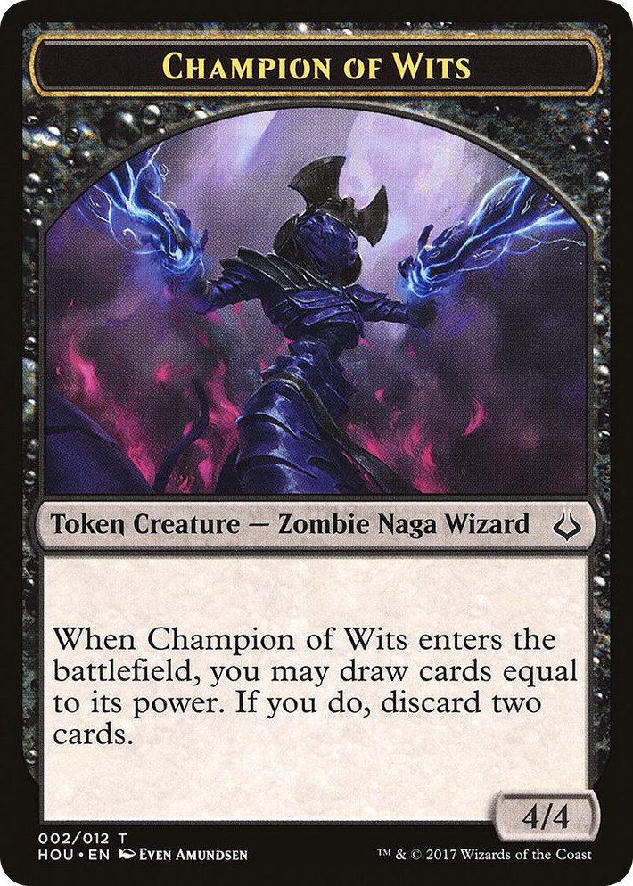 0002 Champion of Wits // Insect Double-Sided Token T Hour of Devastation