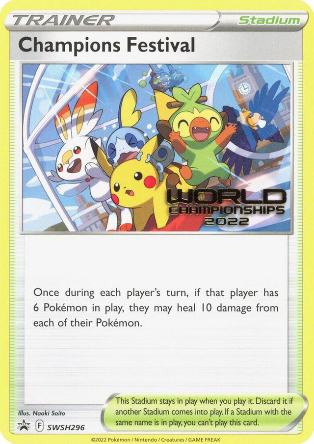 0296 Champions Festival - SWSH296 (World Championships 2022) Promo Sword & Shield Promo Cards