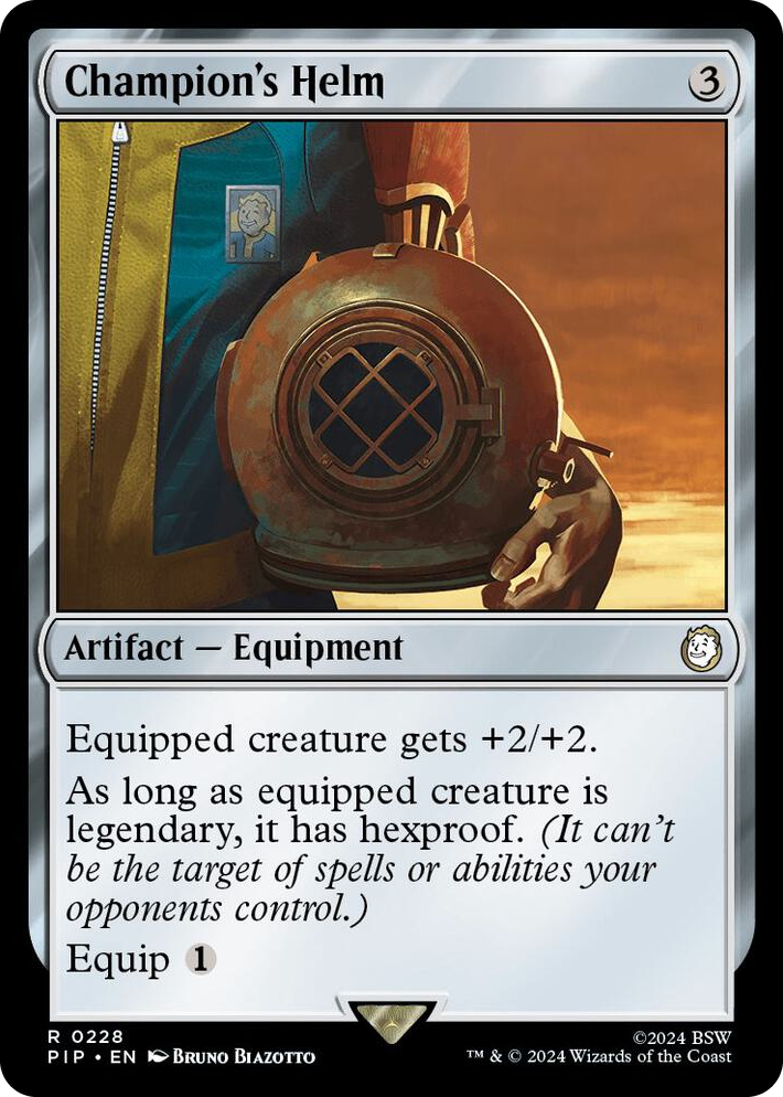 0228 Champion's Helm R Universes Beyond: Fallout