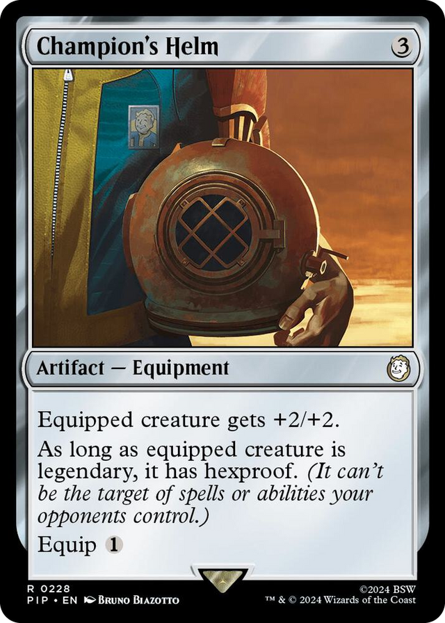 0228 Champion's Helm R Universes Beyond: Fallout