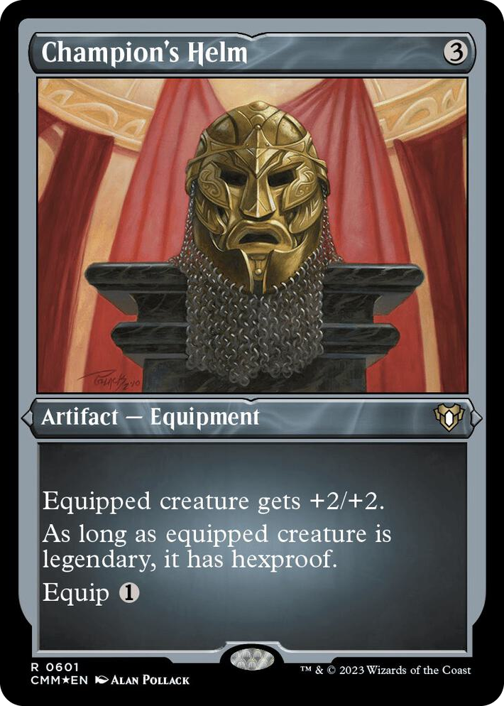 0601 Champion's Helm (Foil Etched) R Commander Masters