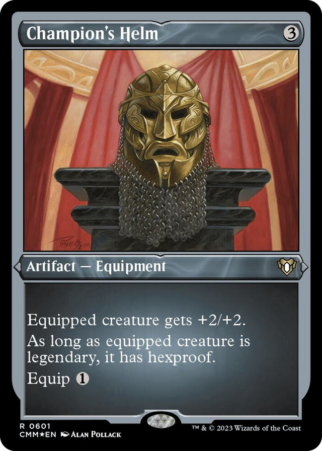 0601 Champion's Helm (Foil Etched) R Commander Masters