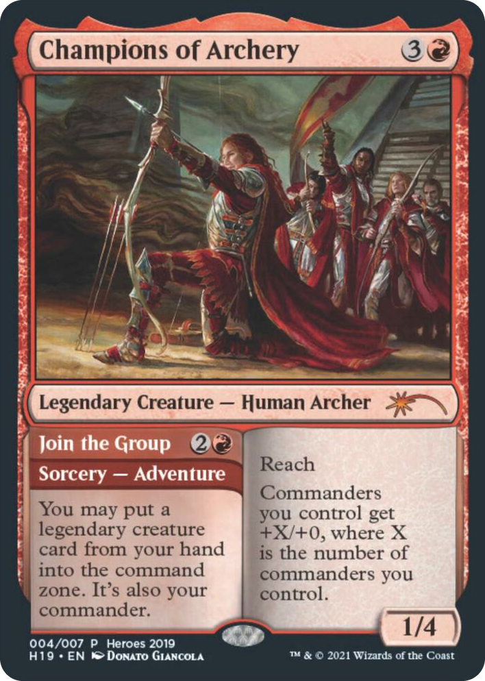 0004 Champions of Archery P Unique and Miscellaneous Promos