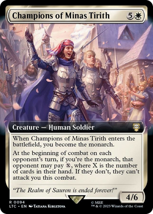 0094 Champions of Minas Tirith (Extended Art) R Commander: The Lord of the Rings: Tales of Middle-earth