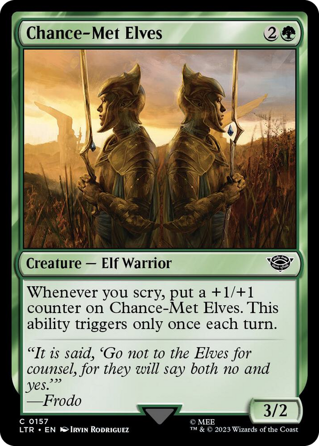 0157 Chance-Met Elves C Universes Beyond: The Lord of the Rings: Tales of Middle-earth