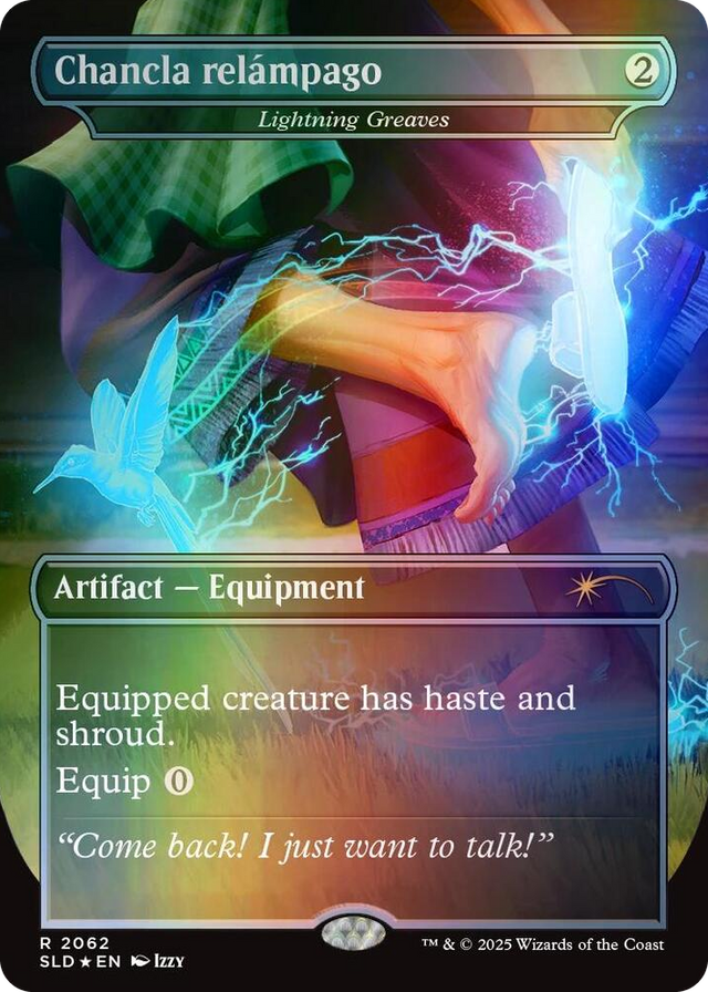 2062 Chancla relámpago - Lightning Greaves (Rainbow Foil) R Secret Lair Drop Series